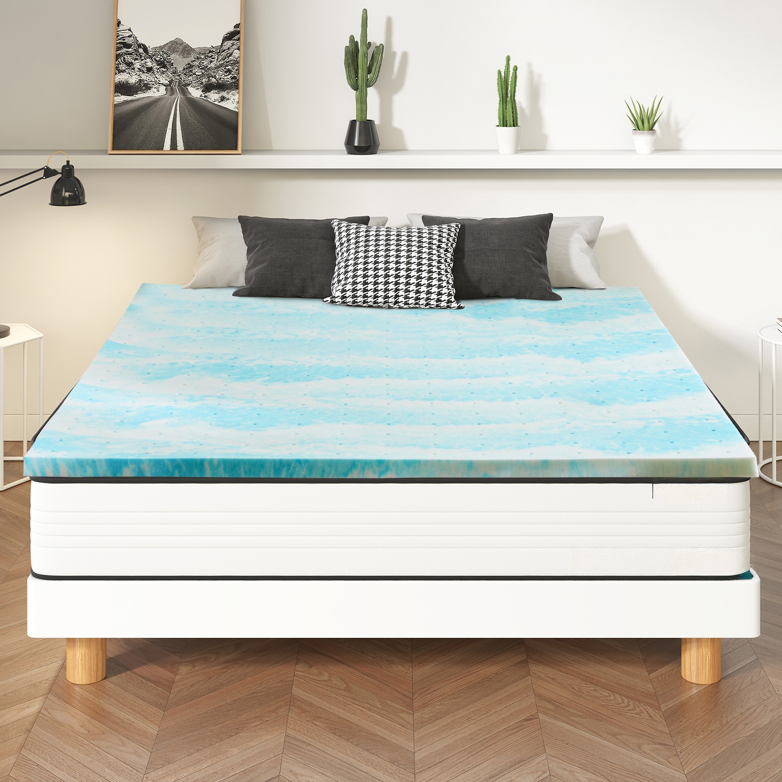 Mattress Pad Topper - MCQ Full Size 2 Inch Memory