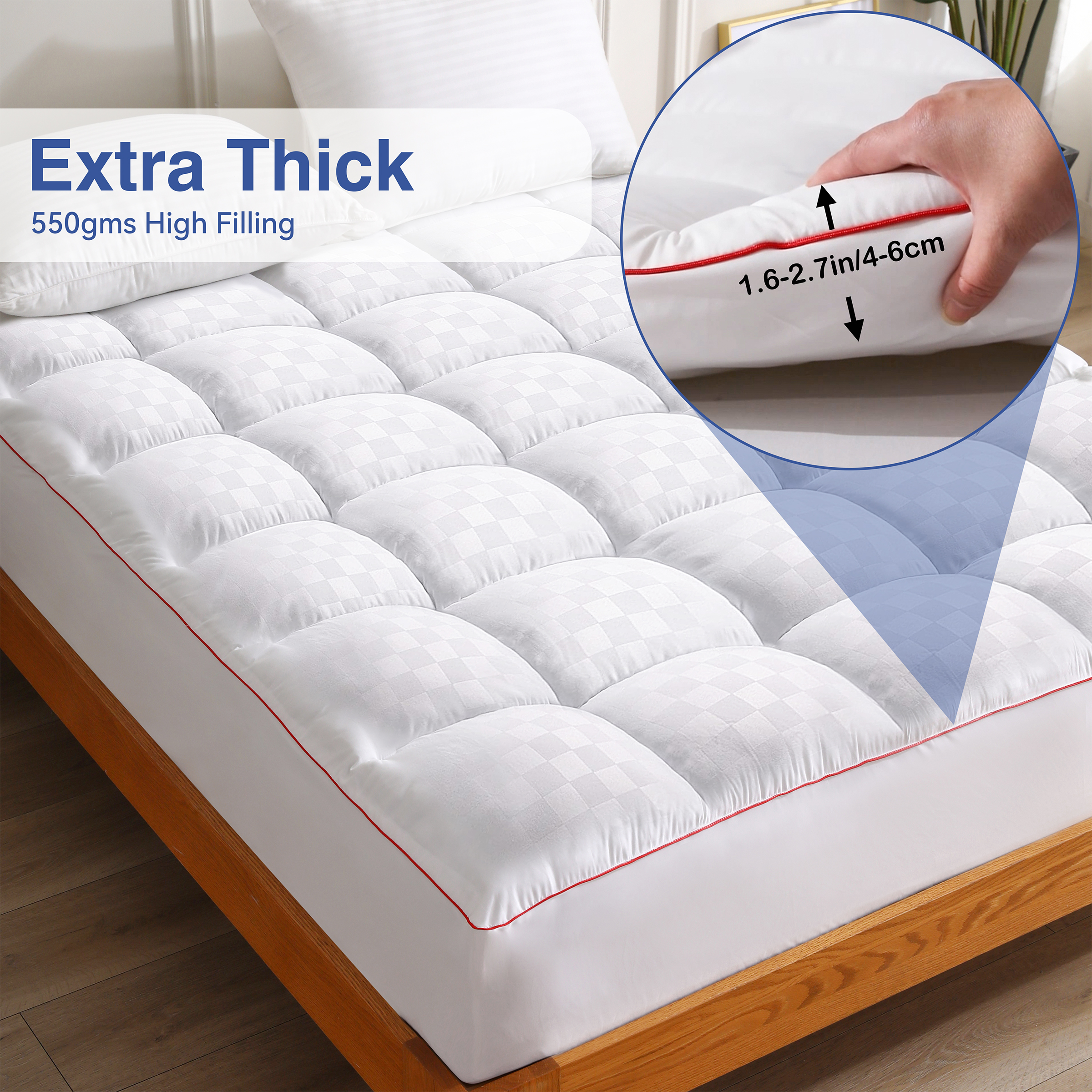 Mattress Pad Topper - Mr.Tree Mattress Topper Pillow Top Mattress