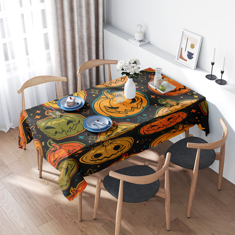 Spooky Halloween Tablecloth Pu - Home Textiles Today News recensione e prezzo
