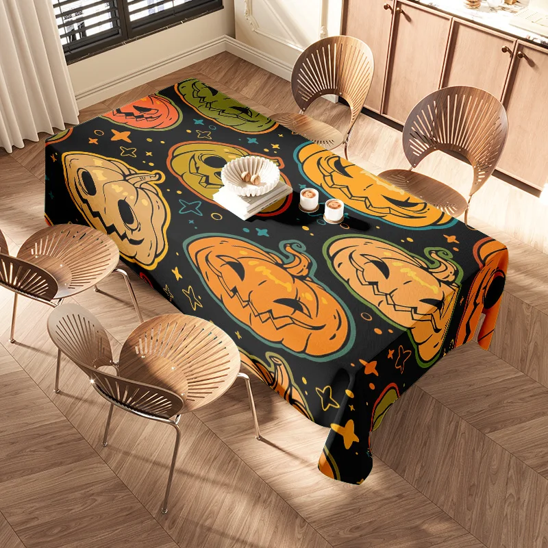 Spooky Halloween Tablecloth Pu - Home Textiles Today News recensione e prezzo
