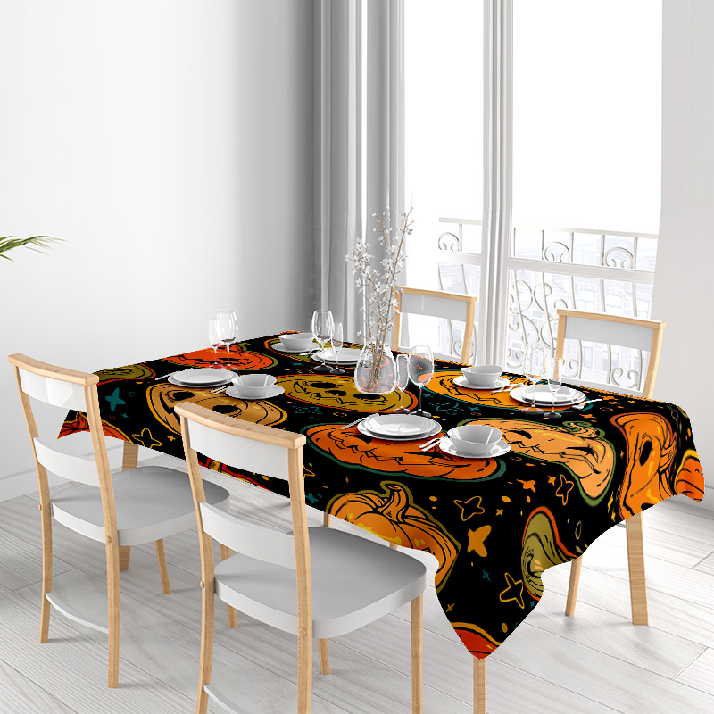 Spooky Halloween Tablecloth Pu - Home Textiles Today News recensione e prezzo