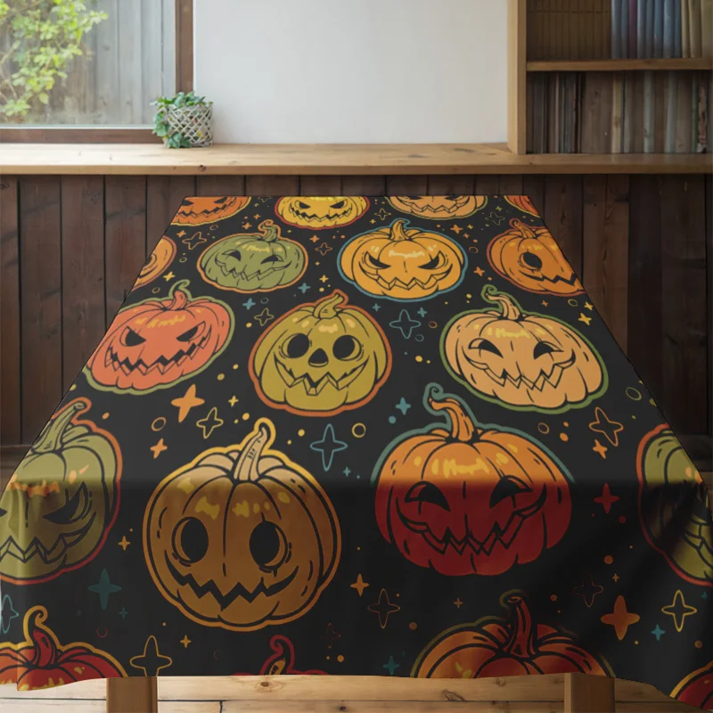 Spooky Halloween Tablecloth Pu - Home Textiles Today News recensione e prezzo