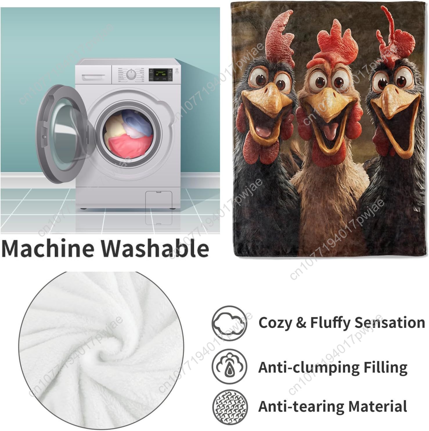 Chickens Blanket Gifts for Wom - Home Textiles recensione e prezzo