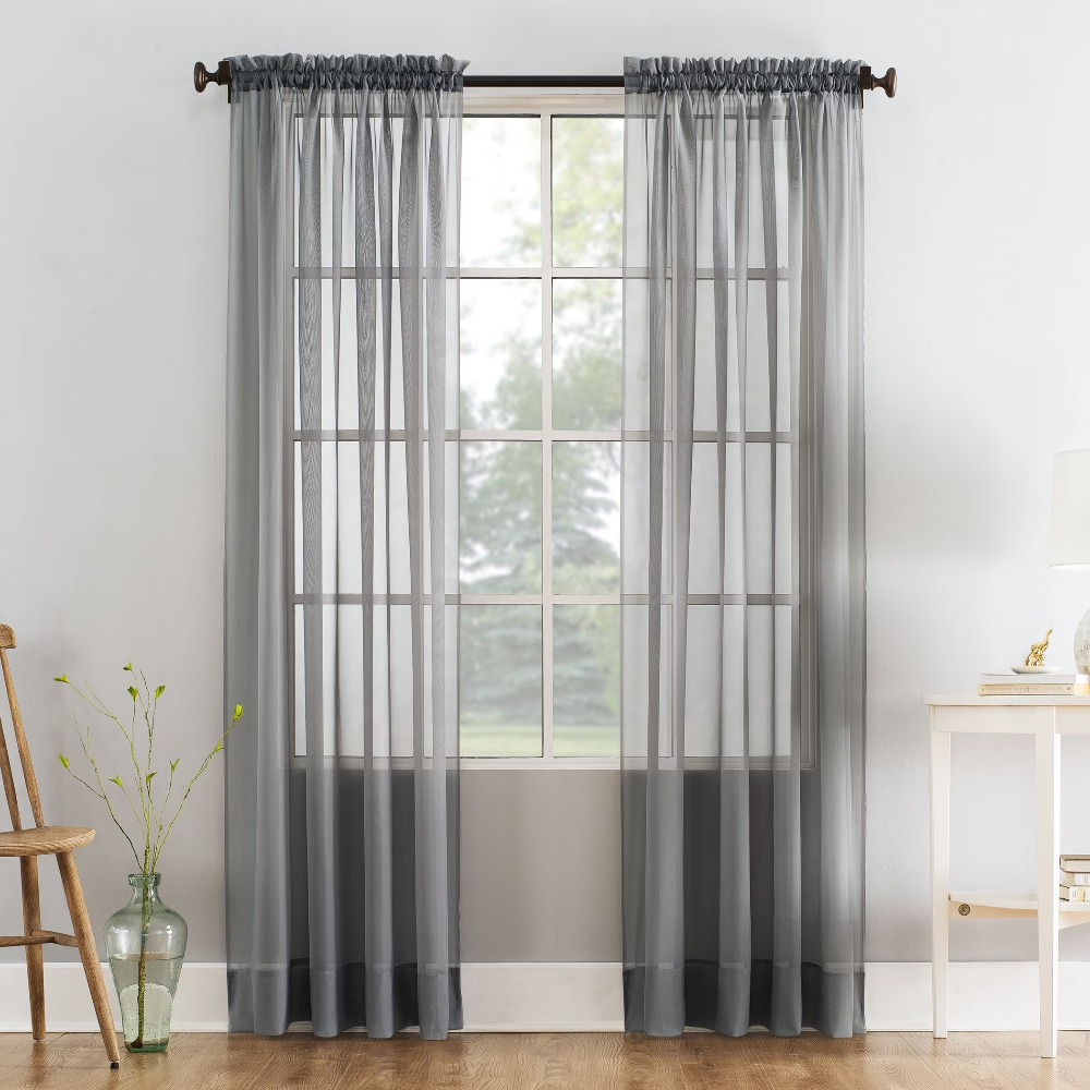 Sheer Voile Rod Pocket Curtain - Curtain Sheer Voile recensione e prezzo