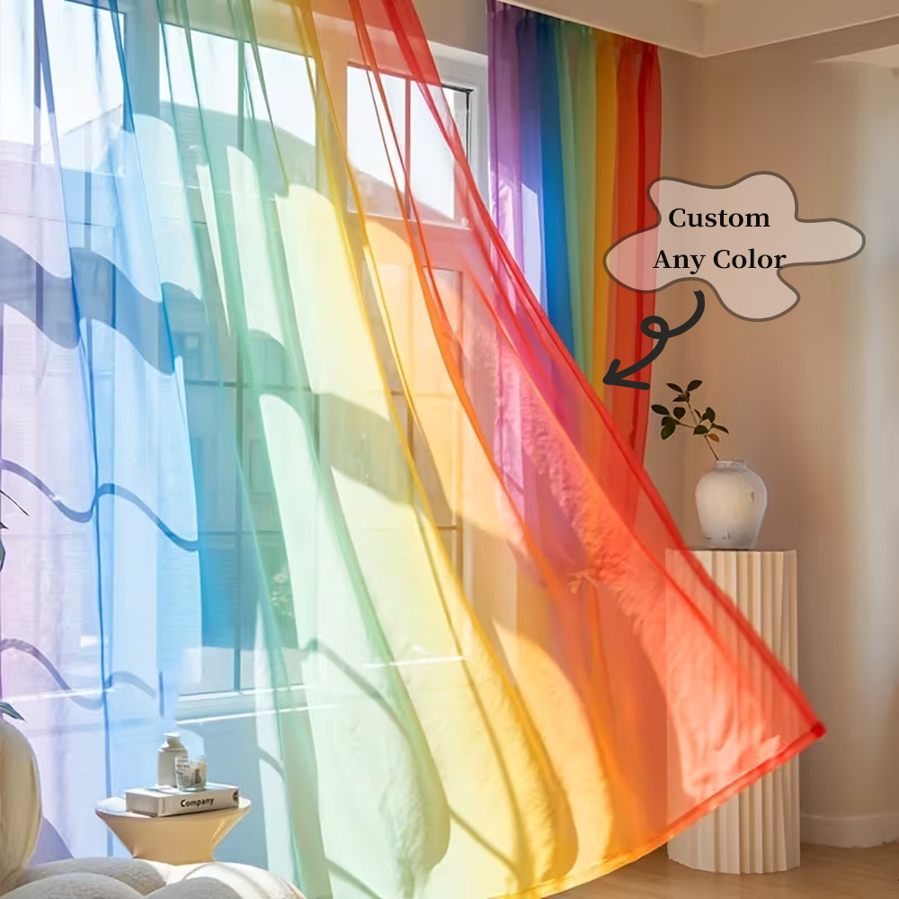 Custom 2D Flat 2pcs Sheer Curt - Home Textile recensione e prezzo