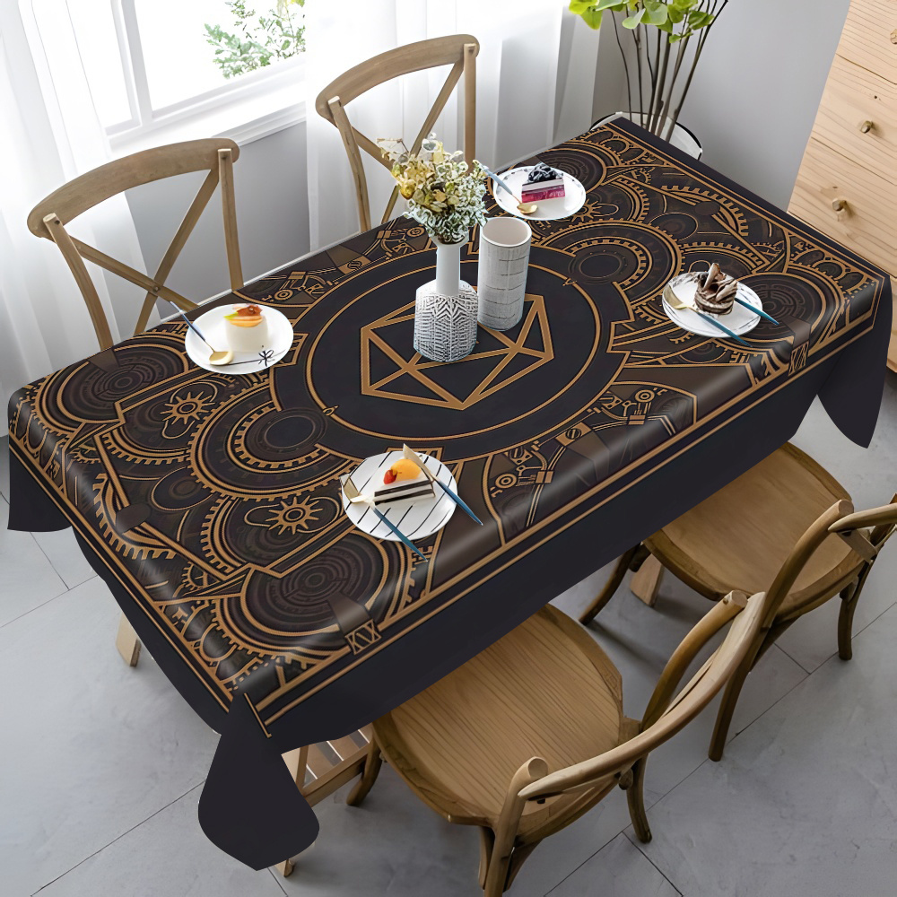 Steampunk Black Golden Gear Pa - Home Textile recensione e prezzo
