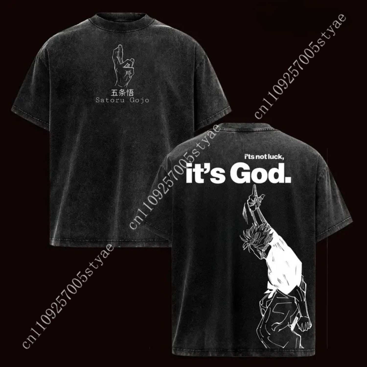 Anime  Gojo Satoru Graphic Tee - Quilt Cotton Summer recensione e prezzo