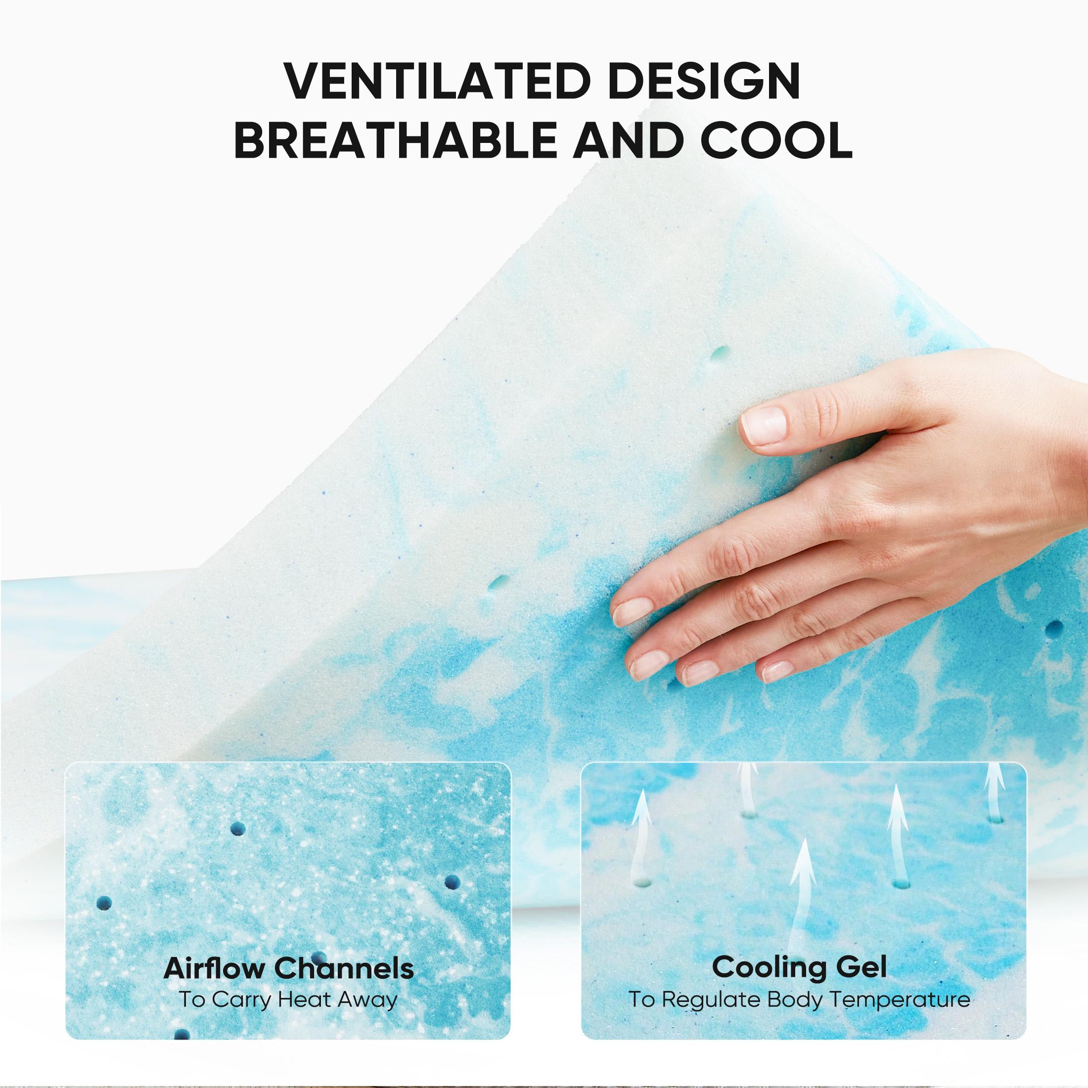 Summer Cooling Gel Memory Foam - Mattress Pad Topper recensione e prezzo