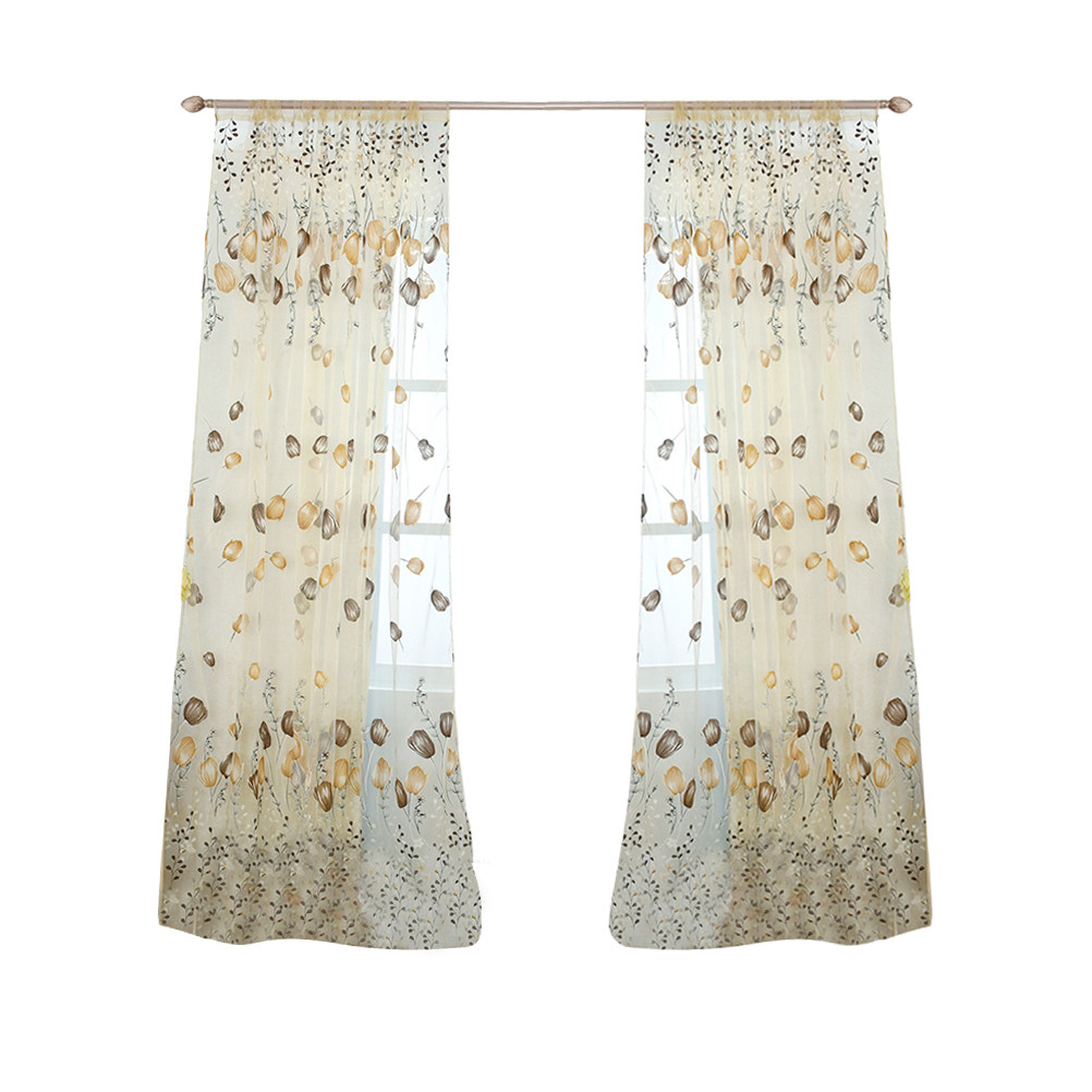 100x200cm Tulip Voile Curtains - Curtain Sheer Voile recensione e prezzo