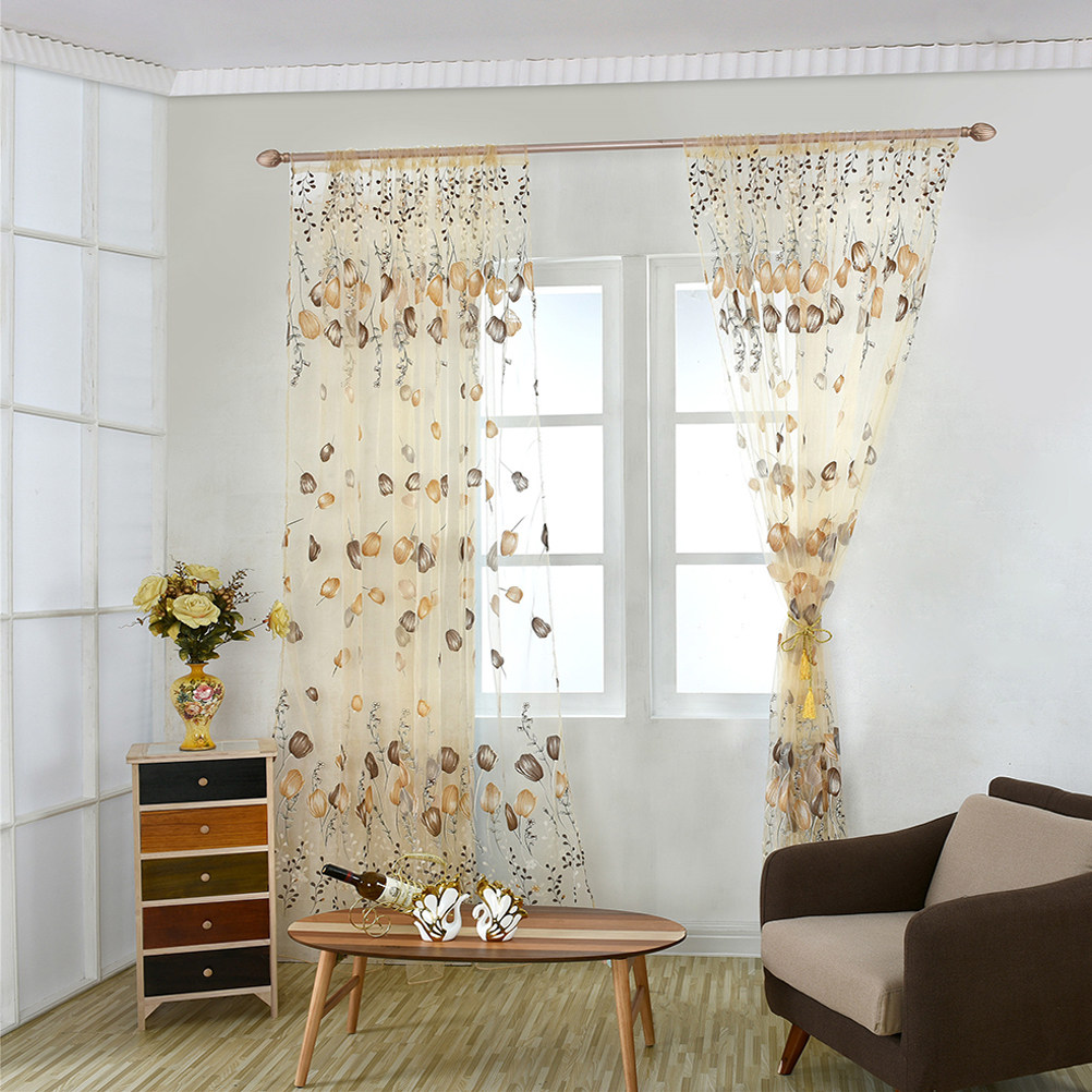 100x200cm Tulip Voile Curtains - Curtain Sheer Voile recensione e prezzo