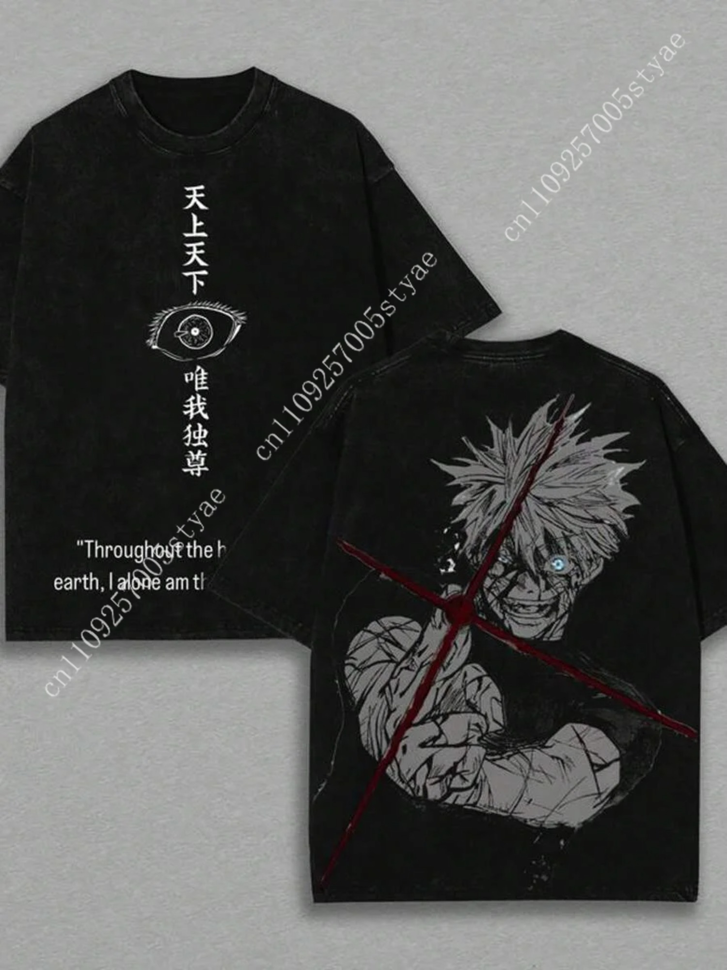Gojo Satoru Graphic Tshirt  Ma - Quilt Cotton Summer recensione e prezzo