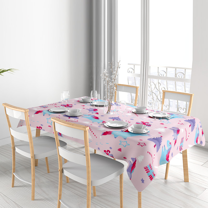 Pink Cartoon Print TableclothK - Home Textiles Today News recensione e prezzo