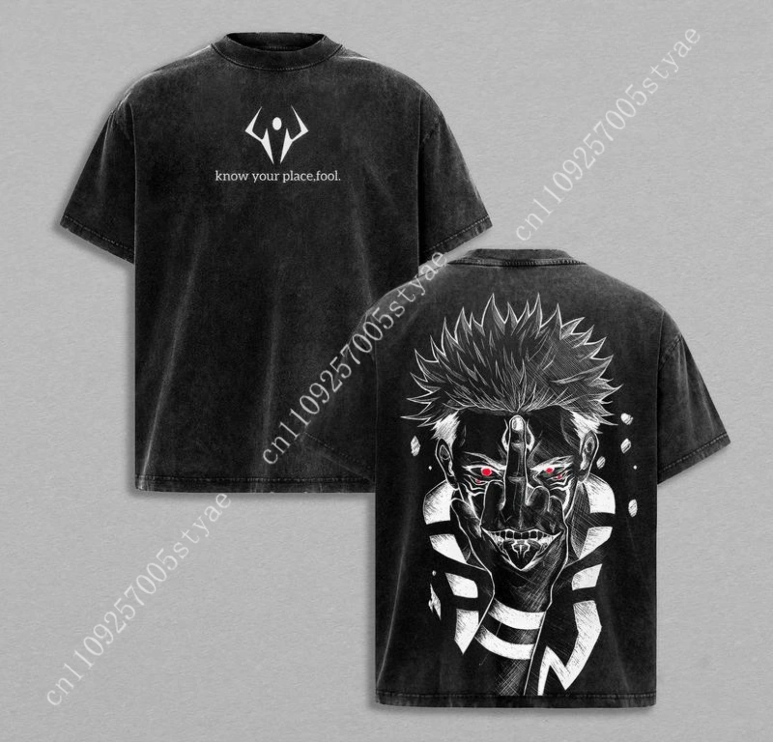 Anime  Ryomen Sukuna Graphic T - Quilt Cotton Summer recensione e prezzo