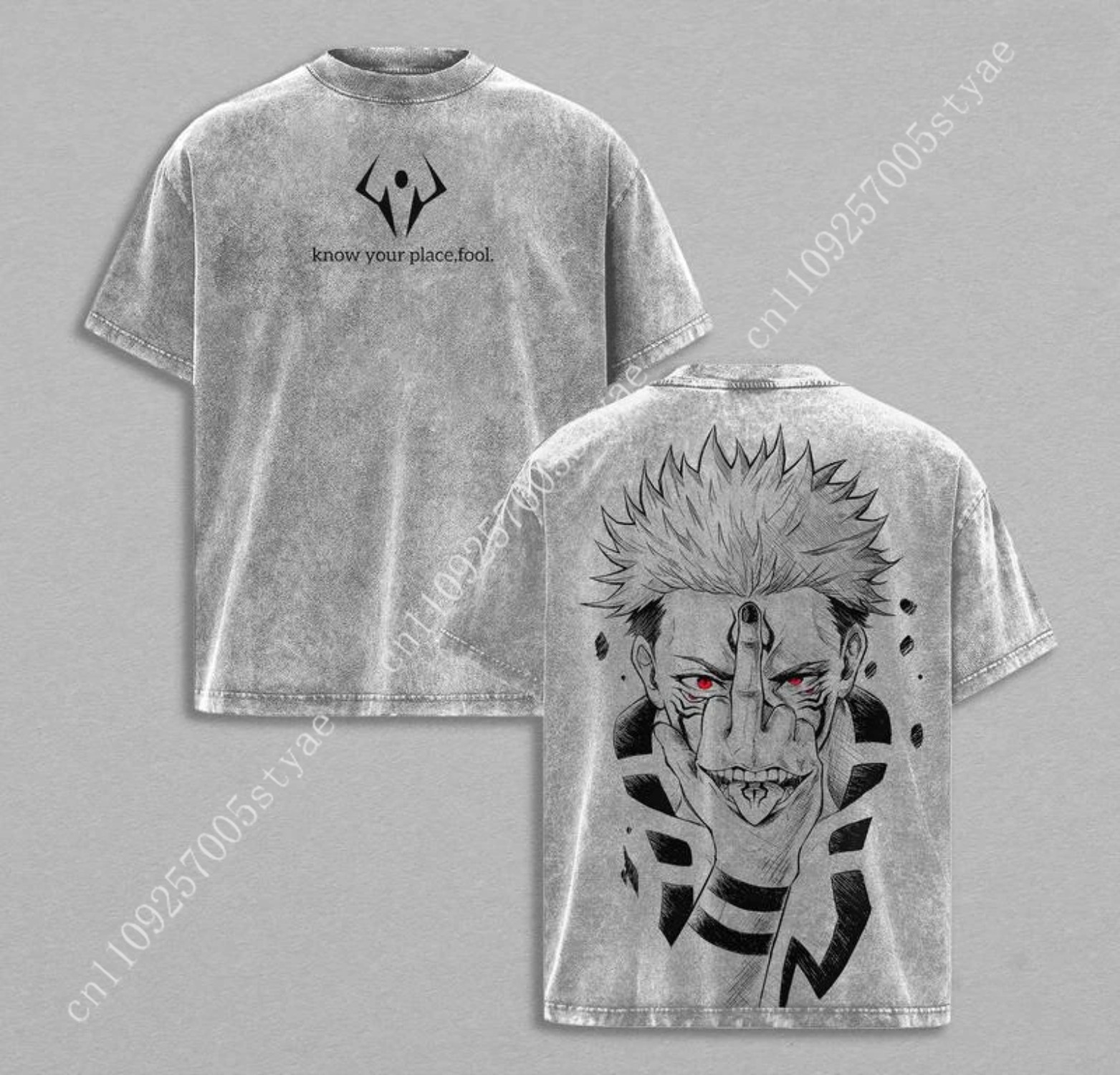 Anime  Ryomen Sukuna Graphic T - Quilt Cotton Summer recensione e prezzo