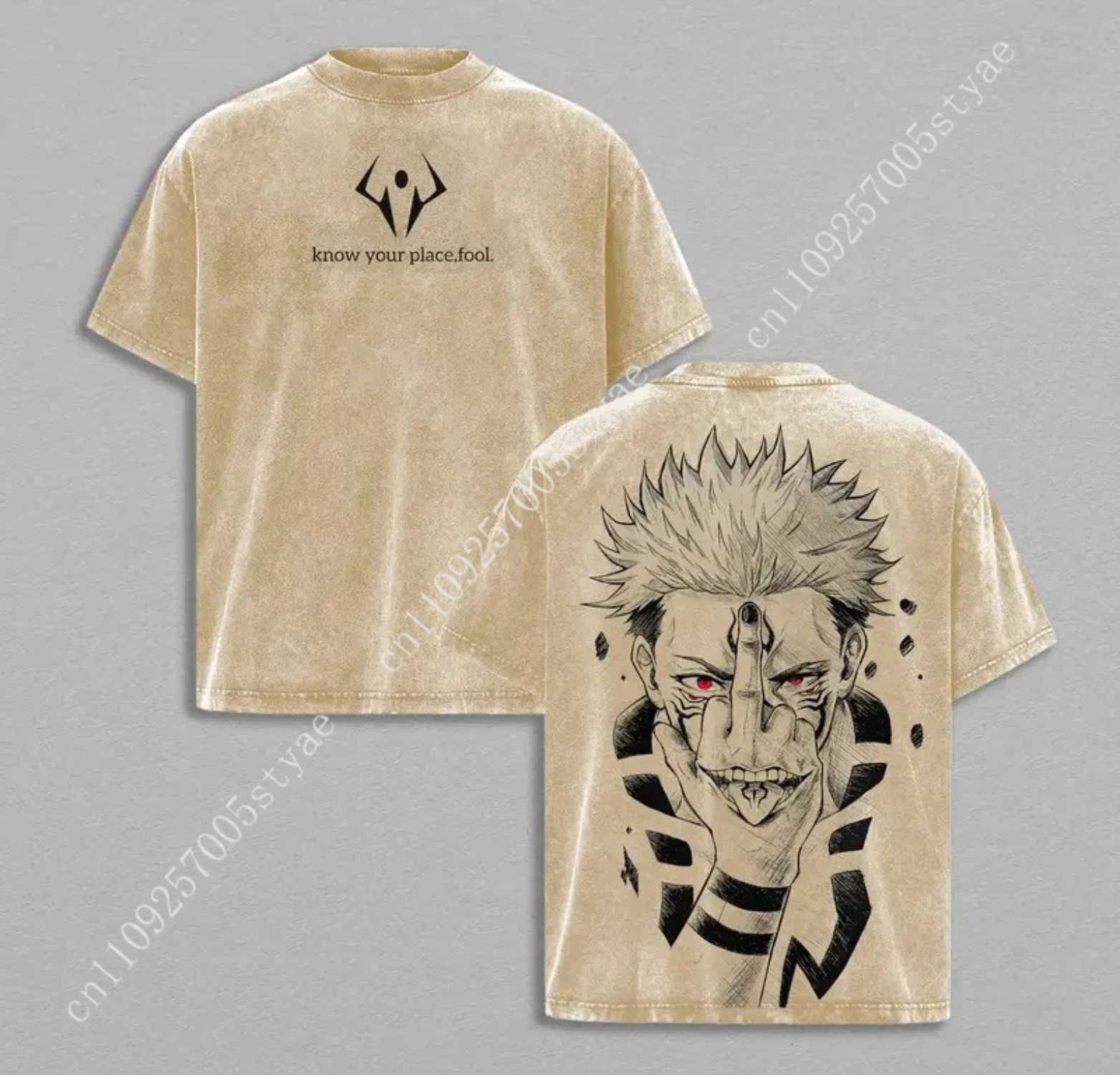 Anime  Ryomen Sukuna Graphic T - Quilt Cotton Summer recensione e prezzo