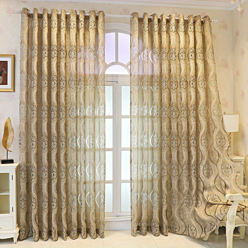 1pc Coffee 3D Embossed Sheer C - Curtain Sheer Voile recensione e prezzo