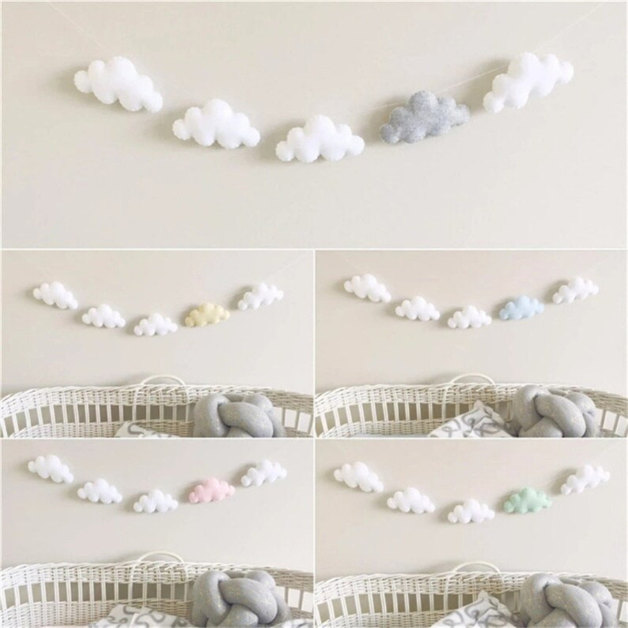 Nordic Felt Cloud Garlands Str - Home Textiles Curtains recensione e prezzo