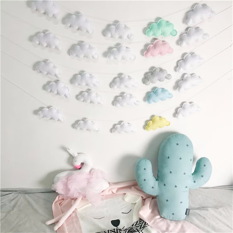 Nordic Felt Cloud Garlands Str - Home Textiles Curtains recensione e prezzo